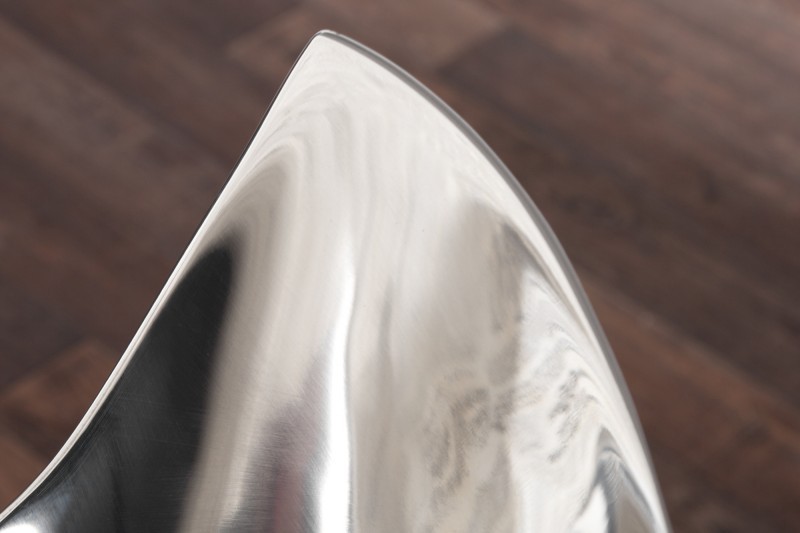 Corbeille de fruit 35 cm en aluminium argenté