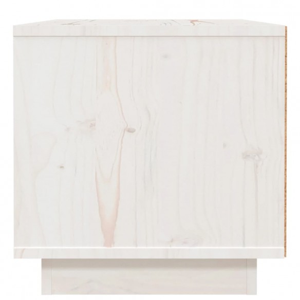Table de chevet Blanc 40x34x35 cm Bois de pin solide