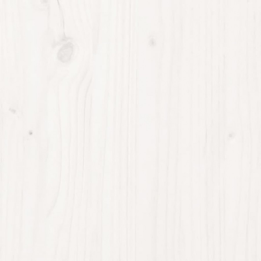 Table de chevet Blanc 40x34x35 cm Bois de pin solide