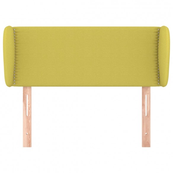 Tête de lit avec oreilles Vert 83x23x78/88 cm Tissu