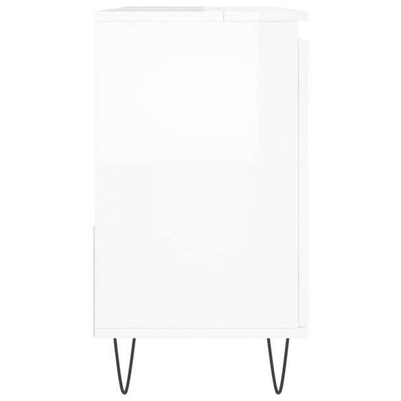 Armoire de salle de bain blanc brillant 65x33x60 cm