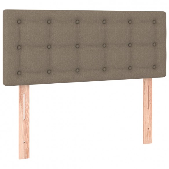 Sommier à lattes de lit avec matelas Taupe 80x200 cm Tissu