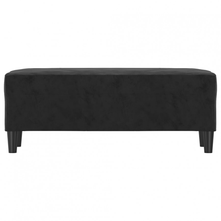 Banc Noir 100x35x41 cm Velours