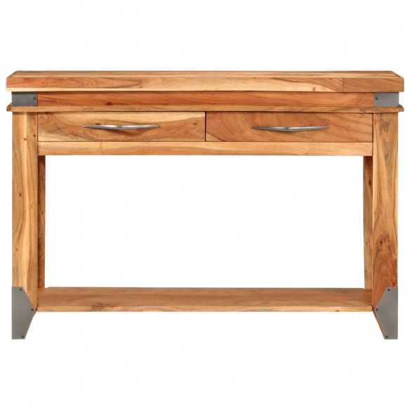 Table console 110x34x74 cm Bois d'acacia massif