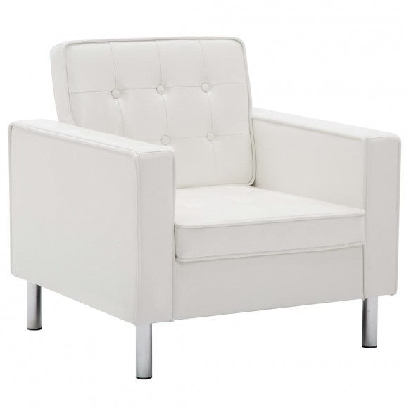 Fauteuil Blanc Similicuir