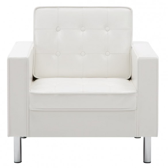 Fauteuil Blanc Similicuir