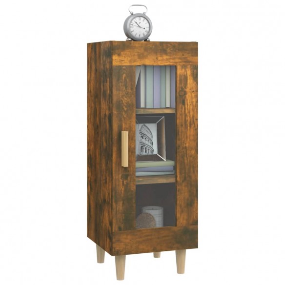 Buffet Chêne fumé 34,5x34x90 cm Bois d'ingénierie