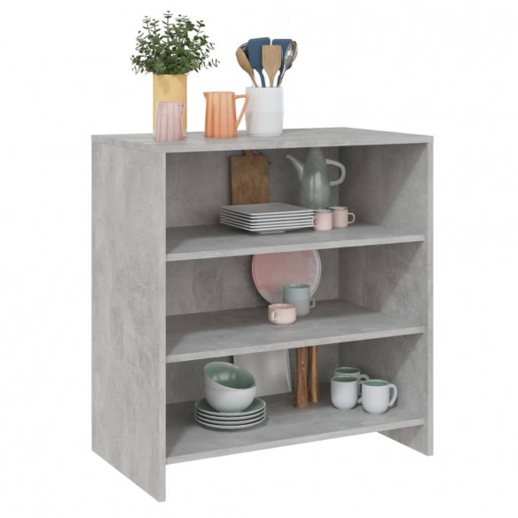 Buffet Gris béton 70x40,5x75 cm Aggloméré