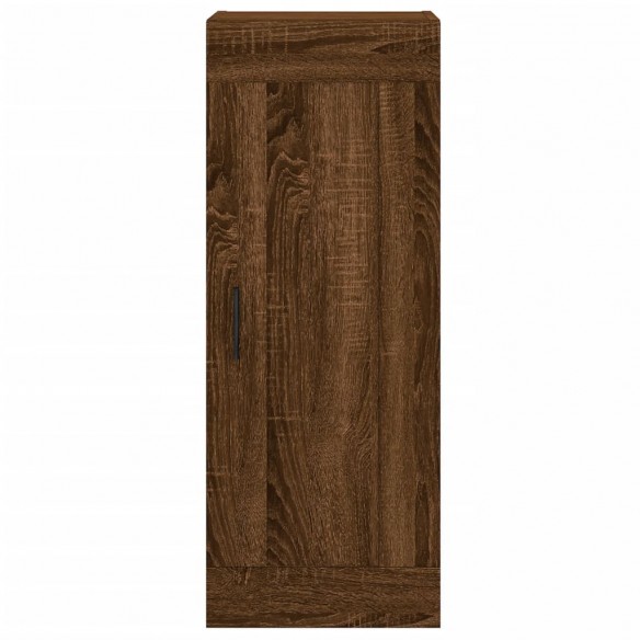 Buffet haut Chêne marron 34,5x34x180 cm Bois d'ingénierie