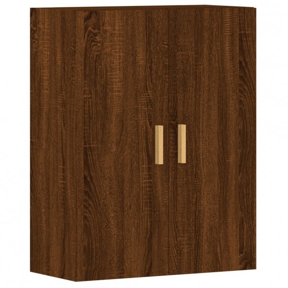 Armoires murales 2 pcs chêne marron bois d'ingénierie