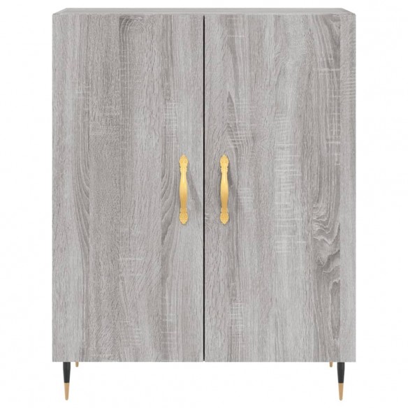 Buffet haut Sonoma gris 69,5x34x180 cm Bois d'ingénierie