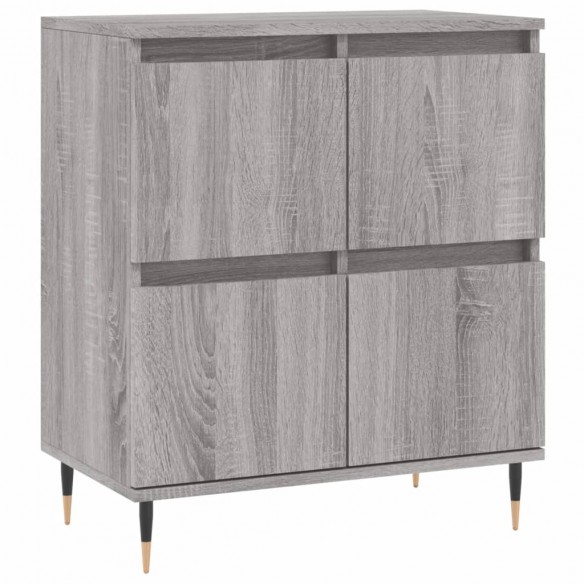 Buffets 3 pcs Sonoma gris Bois d'ingénierie