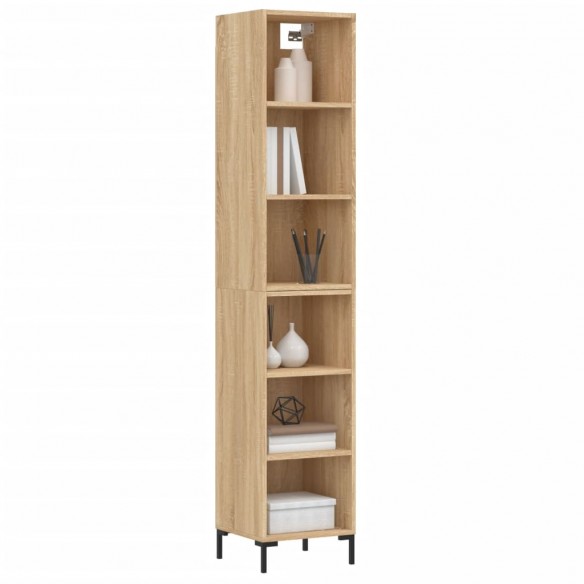 Buffet haut Chêne sonoma 34,5x32,5x180 cm Bois d'ingénierie