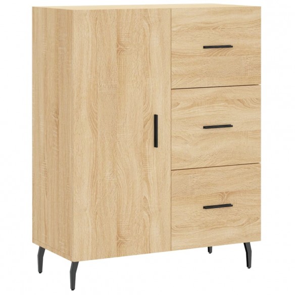 Buffet haut Chêne sonoma 69,5x34x180 cm Bois d'ingénierie