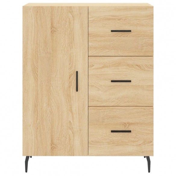 Buffet haut Chêne sonoma 69,5x34x180 cm Bois d'ingénierie