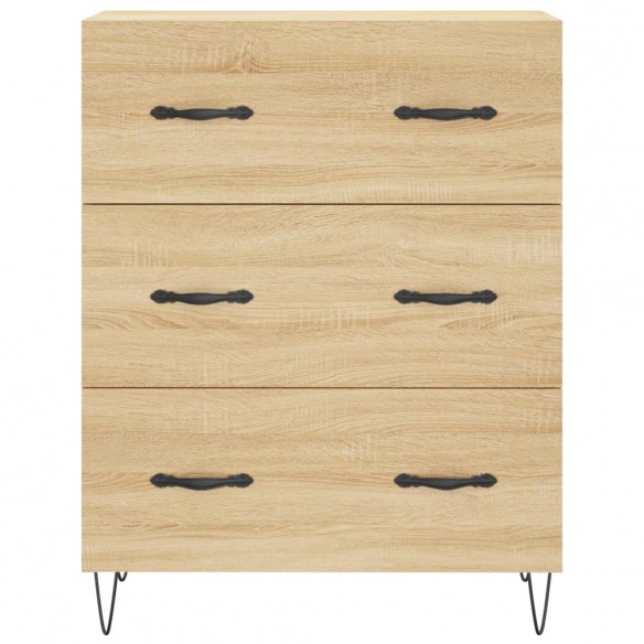 Buffet haut Chêne sonoma 69,5x34x180 cm Bois d'ingénierie