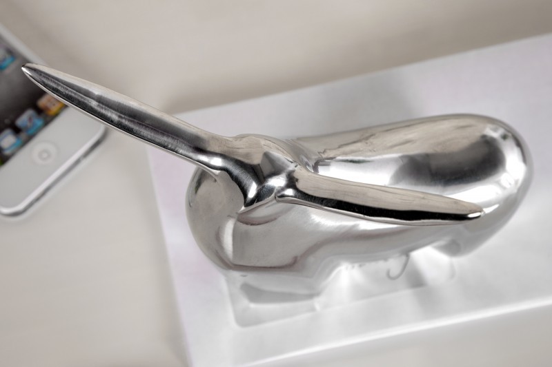 Presse-Papier design taureau en aluminium argenté