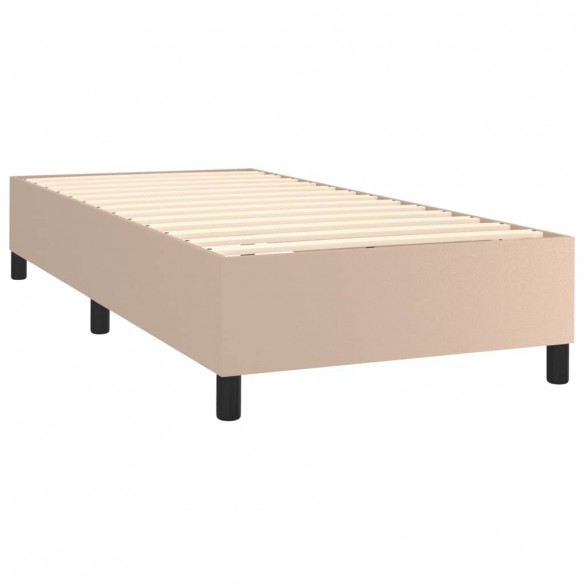 Cadre de lit matelas LED Cappuccino 80x200cm