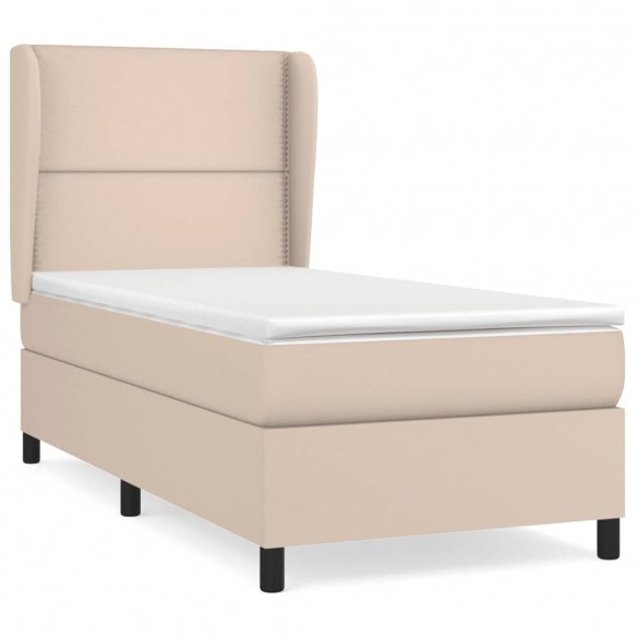 Sommier à lattes de lit avec matelas Cappuccino 80x200 cm