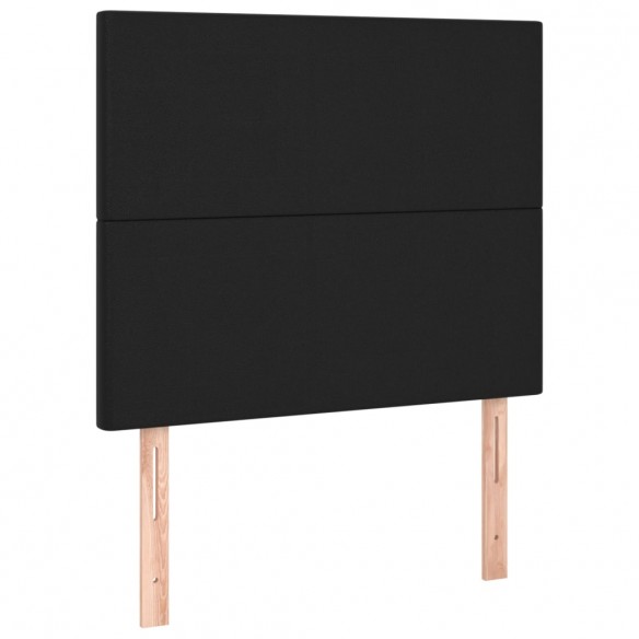 Têtes de lit 2 pcs Noir 80x5x78/88 cm Similicuir