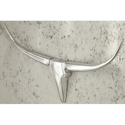 Trophée design Tête de taureau teinté argent 2