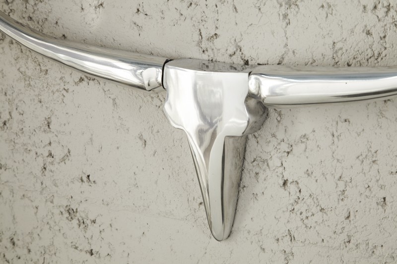 Trophée design Tête de taureau teinté argent