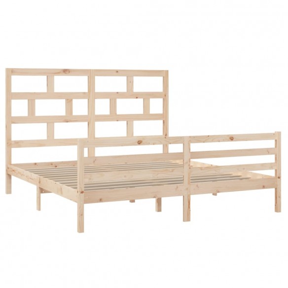 Cadre de lit bois massif 180x200 cm super king