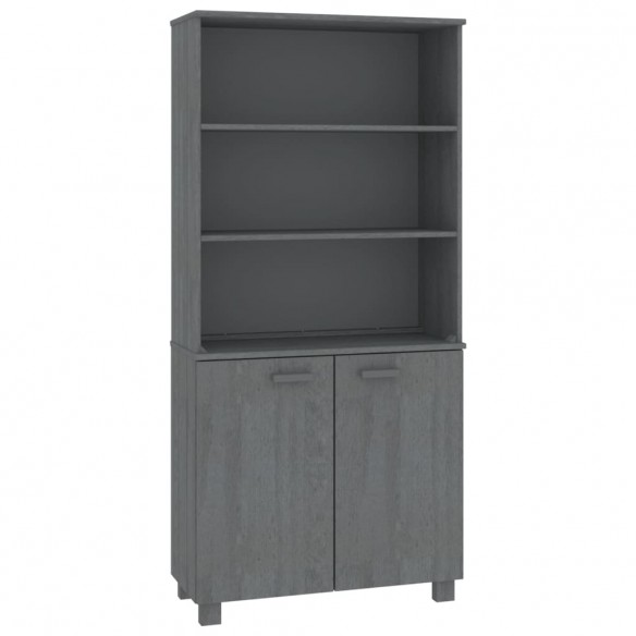 Buffet HAMAR Bois massif de pin Gris foncé