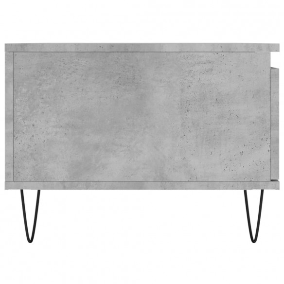 Table basse Gris béton 90x50x36,5 cm Bois d'ingénierie