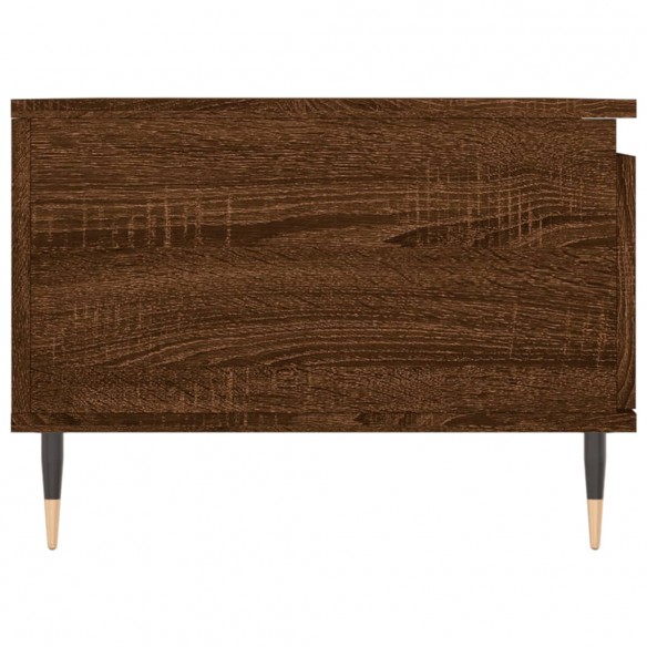 Table basse Chêne marron 90x50x36,5 cm Bois d'ingénierie