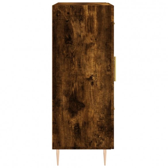 Buffet chêne fumé 69,5x34x90 cm bois d'ingénierie