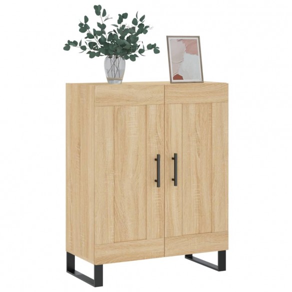 Buffet chêne sonoma 69,5x34x90 cm bois d'ingénierie