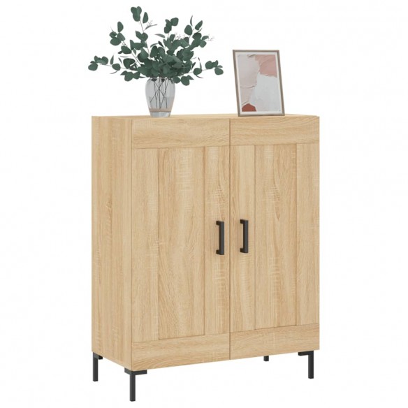 Buffet chêne sonoma 69,5x34x90 cm bois d'ingénierie