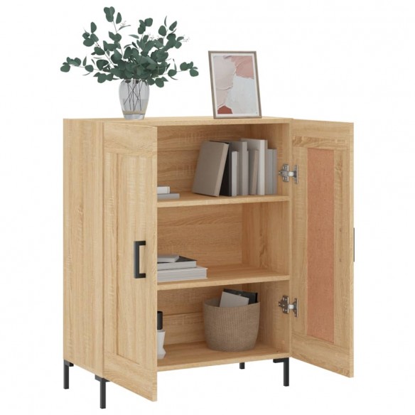 Buffet chêne sonoma 69,5x34x90 cm bois d'ingénierie