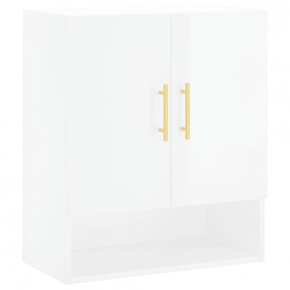 Armoire murale Blanc brillant 60x31x70 cm Bois d'ingénierie