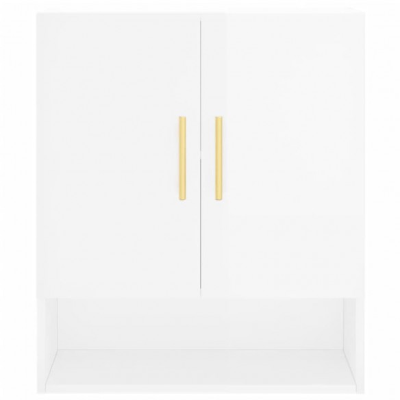 Armoire murale Blanc brillant 60x31x70 cm Bois d'ingénierie