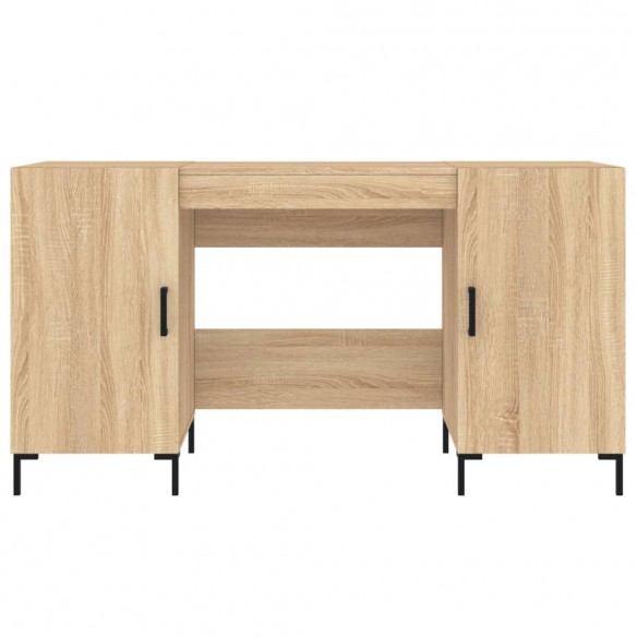 Bureau chêne sonoma 140x50x75 cm bois d'ingénierie