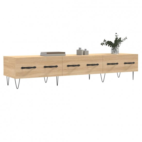 Meuble TV chêne sonoma 150x36x30 cm bois d'ingénierie