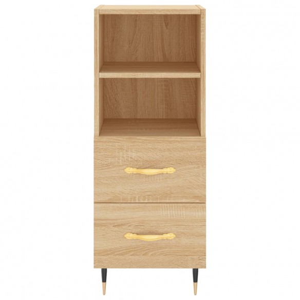 Buffet Chêne sonoma 34,5x34x90 cm Bois d'ingénierie