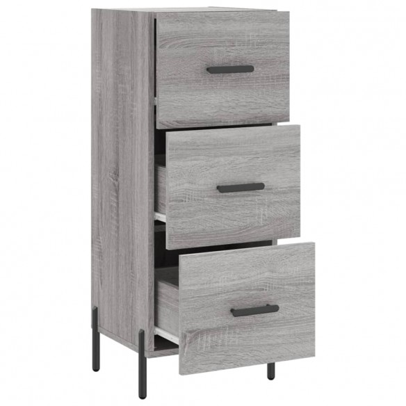 Buffet Sonoma gris 34,5x34x90 cm Bois d'ingénierie