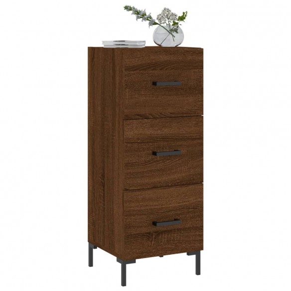 Buffet Chêne marron 34,5x34x90 cm Bois d'ingénierie