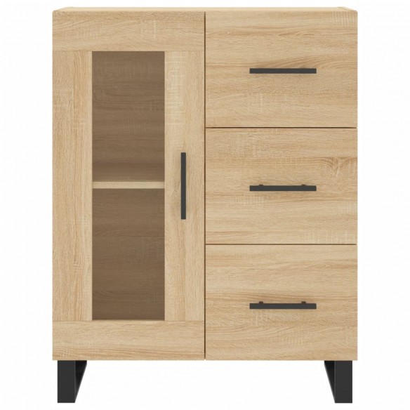 Buffet chêne sonoma 69,5x34x90 cm bois d'ingénierie