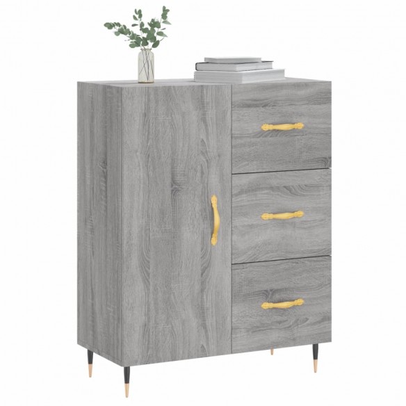 Buffet sonoma gris 69,5x34x90 cm bois d'ingénierie