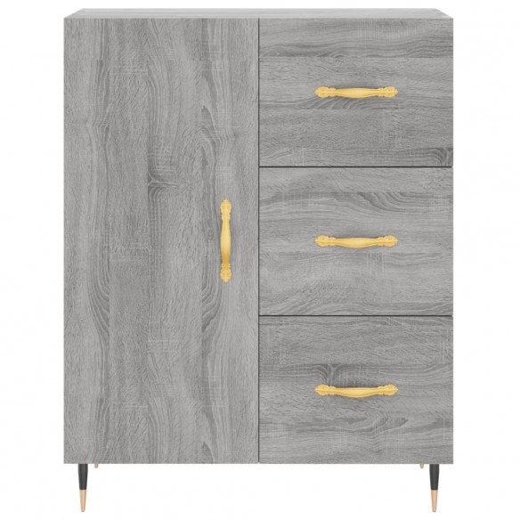 Buffet sonoma gris 69,5x34x90 cm bois d'ingénierie