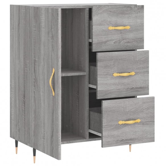 Buffet sonoma gris 69,5x34x90 cm bois d'ingénierie