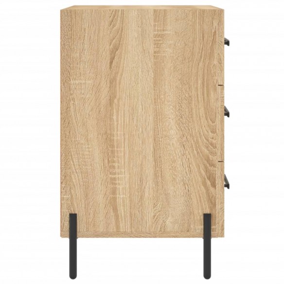 Table de chevet chêne sonoma 40x40x66 cm bois d'ingénierie