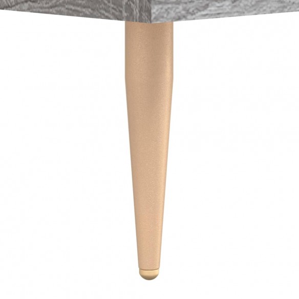 Table de chevet sonoma gris 40x40x66 cm bois d'ingénierie
