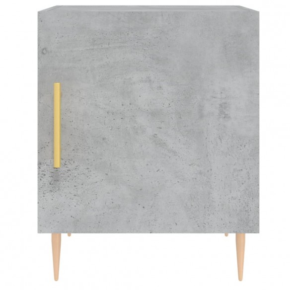 Table de chevet gris béton 40x40x50 cm bois d’ingénierie