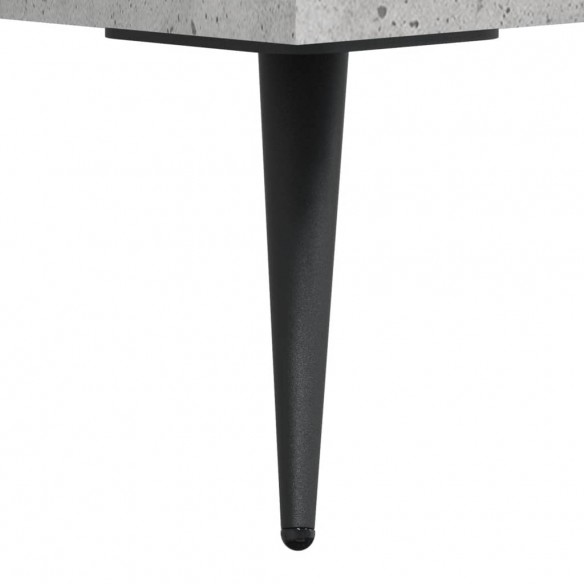 Tables de chevet 2 pcs gris béton 40x40x50 cm bois d’ingénierie