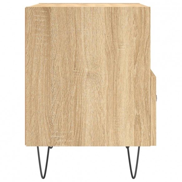 Table de chevet chêne sonoma 40x35x47,5 cm bois d’ingénierie